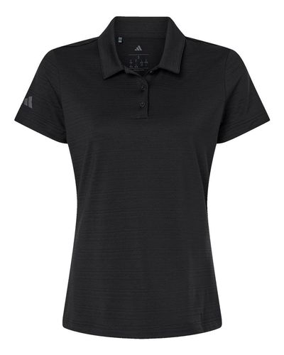 adidas Women's Textured Stripe Polo - A707 image thumbnail