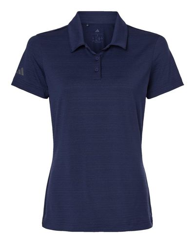 adidas Women's Textured Stripe Polo - A707 image thumbnail