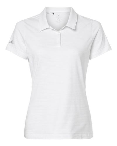 adidas Women's Textured Stripe Polo - A707 image thumbnail