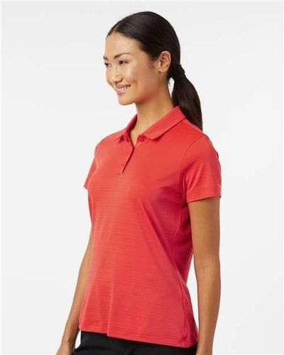 adidas Women's Textured Stripe Polo - A707 image thumbnail
