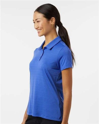 adidas Women's Textured Stripe Polo - A707 image thumbnail