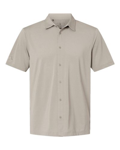 adidas Button Down Short Sleeve Shirt - A595 image thumbnail