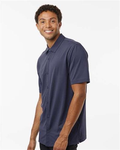 adidas Button Down Short Sleeve Shirt - A595 image thumbnail