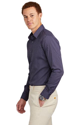 Brooks Brothers Tech Stretch Patterned Shirt BB18006 image thumbnail