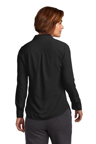 Brooks Brothers Women's Full-Button Satin Blouse BB18007 image thumbnail Brooks Brothers Women's Full-Button Satin Blouse BB18007 image thumbnail