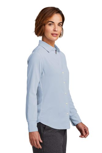 Brooks Brothers Women's Full-Button Satin Blouse BB18007 image thumbnail Brooks Brothers Women's Full-Button Satin Blouse BB18007 image thumbnail