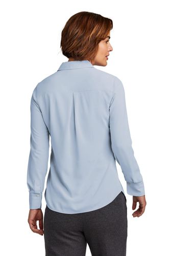 Brooks Brothers Women's Full-Button Satin Blouse BB18007 image thumbnail Brooks Brothers Women's Full-Button Satin Blouse BB18007 image thumbnail
