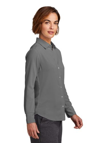 Brooks Brothers Women's Full-Button Satin Blouse BB18007 image thumbnail Brooks Brothers Women's Full-Button Satin Blouse BB18007 image thumbnail