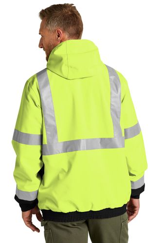 CornerStone ANSI 107 Class 3 Waterproof Insulated Ripstop Bomber Jacket CSJ501 image thumbnail CornerStone ANSI 107 Class 3 Waterproof Insulated Ripstop Bomber Jacket CSJ501 image thumbnail