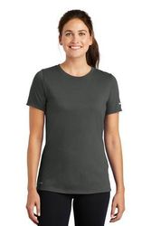 Image of Nike Ladies Dri-FIT Cotton/Poly Scoop Neck Tee. NKBQ5234