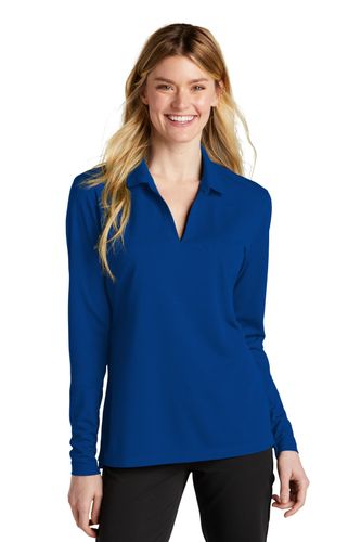 Nike Ladies Dri-FIT Micro Pique 2.0 Long Sleeve Polo NKDC2105 image thumbnail