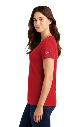 Nike Ladies Dri-FIT Cotton/Poly Scoop Neck Tee. NKBQ5234 image thumbnail