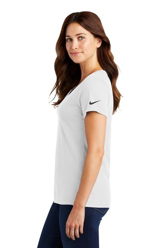 Nike Ladies Dri-FIT Cotton/Poly Scoop Neck Tee. NKBQ5234 image thumbnail