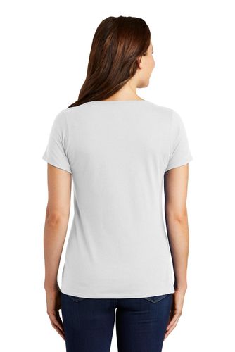 Nike Ladies Dri-FIT Cotton/Poly Scoop Neck Tee. NKBQ5234 image thumbnail