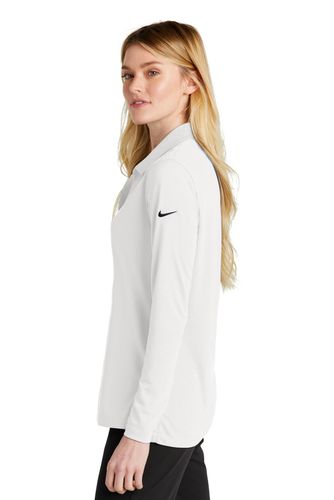 Nike Ladies Dri-FIT Micro Pique 2.0 Long Sleeve Polo NKDC2105 image thumbnail