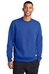 Image of Nike Club Fleece Sleeve Swoosh Crew NKFD9863