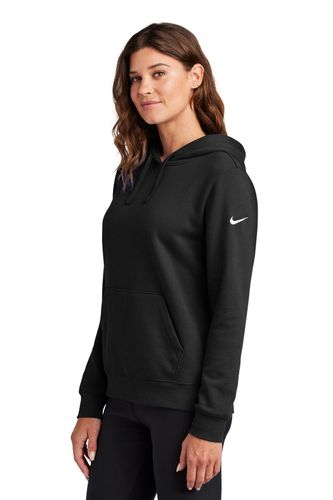 Nike Ladies Club Fleece Sleeve Swoosh Pullover Hoodie NKFD9889 image thumbnail