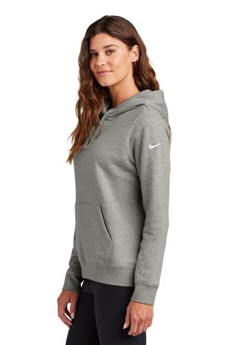 Nike Ladies Club Fleece Sleeve Swoosh Pullover Hoodie NKFD9889 image thumbnail