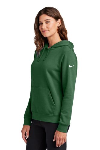Nike Ladies Club Fleece Sleeve Swoosh Pullover Hoodie NKFD9889 image thumbnail