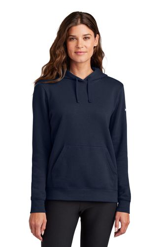 Nike Ladies Club Fleece Sleeve Swoosh Pullover Hoodie NKFD9889 image thumbnail