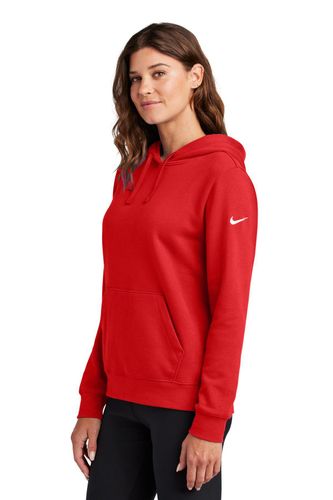 Nike Ladies Club Fleece Sleeve Swoosh Pullover Hoodie NKFD9889 image thumbnail