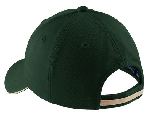 Port Authority Sandwich Bill Cap with Striped Closure. C830 image thumbnail