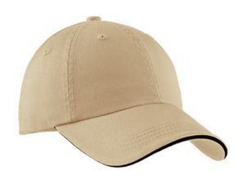 Port Authority Sandwich Bill Cap with Striped Closure. C830 image thumbnail