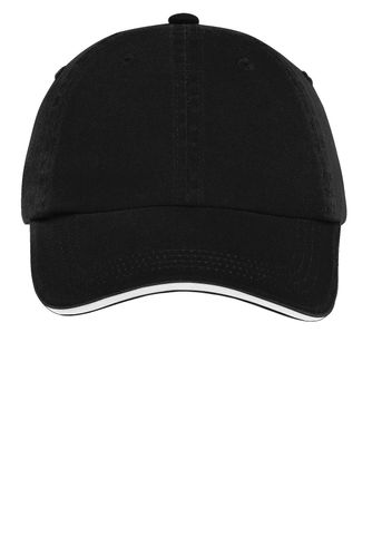 Port Authority Sandwich Bill Cap with Striped Closure. C830 image thumbnail