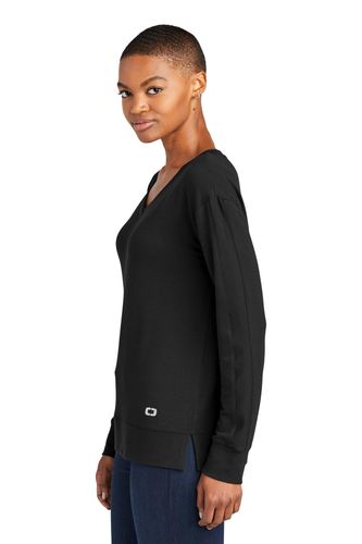 OGIO Women's Luuma Flex Long Sleeve V-Neck LOG825 image thumbnail