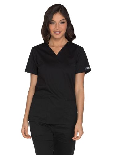 Cherokee - Workwear Core Stretch - Women's V-Neck Top image thumbnail Cherokee - Workwear Core Stretch - Women's V-Neck Top image thumbnail