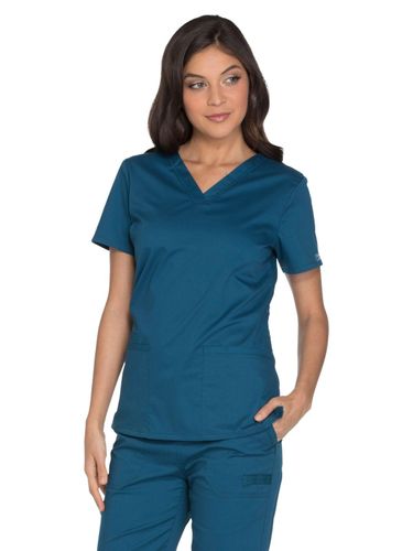 Cherokee - Workwear Core Stretch - Women's V-Neck Top image thumbnail Cherokee - Workwear Core Stretch - Women's V-Neck Top image thumbnail