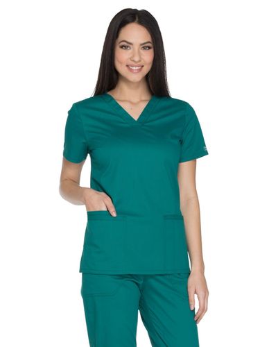 Cherokee - Workwear Core Stretch - Women's V-Neck Top image thumbnail Cherokee - Workwear Core Stretch - Women's V-Neck Top image thumbnail