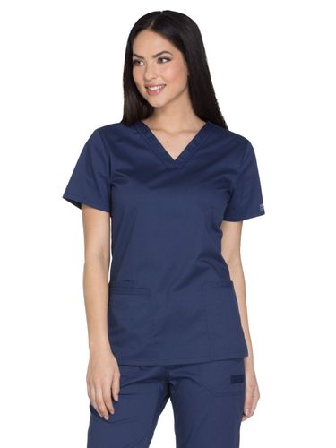 Cherokee - Workwear Core Stretch - Women's V-Neck Top image thumbnail Cherokee - Workwear Core Stretch - Women's V-Neck Top image thumbnail