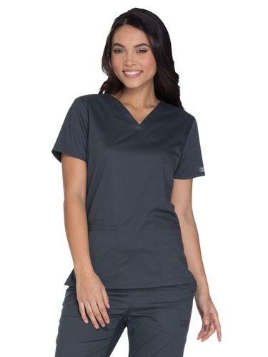 Cherokee - Workwear Core Stretch - Women's V-Neck Top image thumbnail Cherokee - Workwear Core Stretch - Women's V-Neck Top image thumbnail