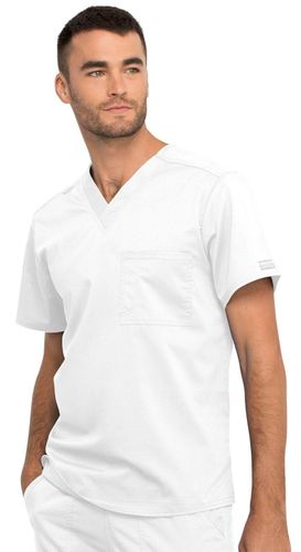Cherokee - Workwear Revolution - Unisex 1 Pocket Tuckable V-Neck Top image thumbnail