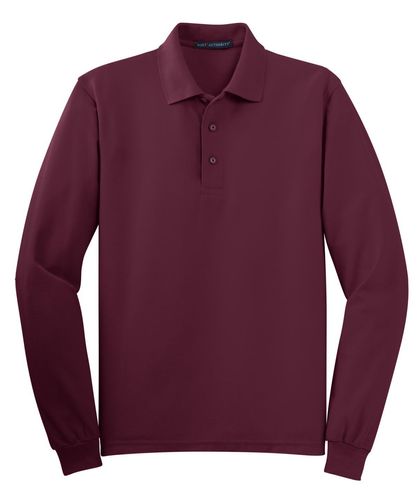 Port Authority Silk Touch Long Sleeve Polo. K500LS image thumbnail