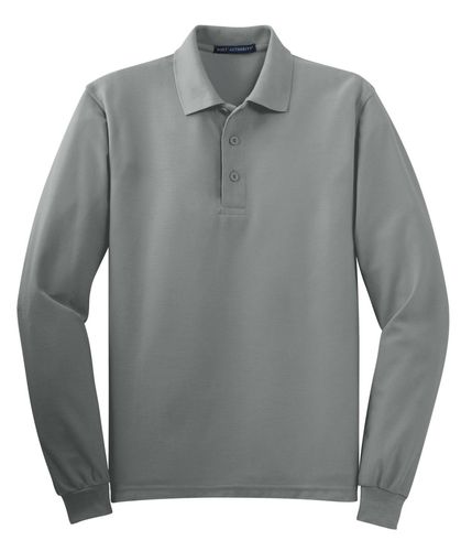 Port Authority Silk Touch Long Sleeve Polo. K500LS image thumbnail