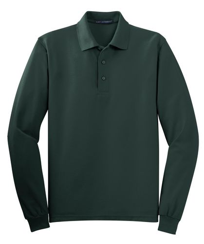 Port Authority Silk Touch Long Sleeve Polo. K500LS image thumbnail