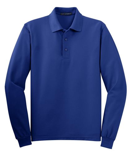 Port Authority Silk Touch Long Sleeve Polo. K500LS image thumbnail