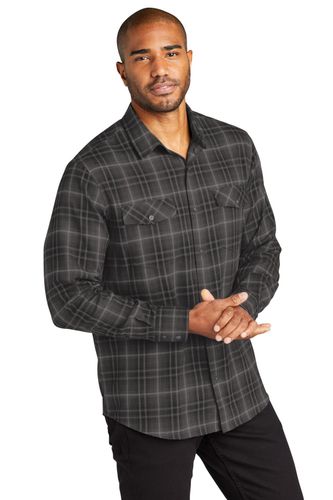 Port Authority Long Sleeve Ombre Plaid Shirt W672 image thumbnail