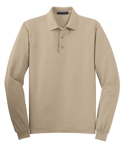 Port Authority Silk Touch Long Sleeve Polo. K500LS image thumbnail