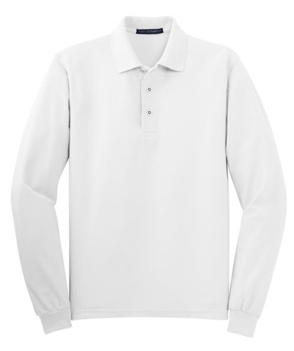 Port Authority Silk Touch Long Sleeve Polo. K500LS image thumbnail