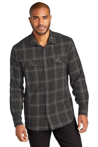 Port Authority Long Sleeve Ombre Plaid Shirt W672 image thumbnail