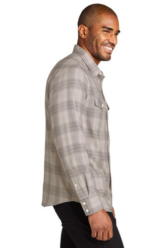 Port Authority Long Sleeve Ombre Plaid Shirt W672 image thumbnail