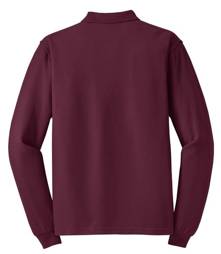 Port Authority Silk Touch Long Sleeve Polo. K500LS image thumbnail