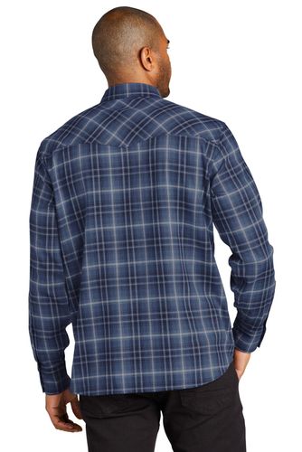 Port Authority Long Sleeve Ombre Plaid Shirt W672 image thumbnail