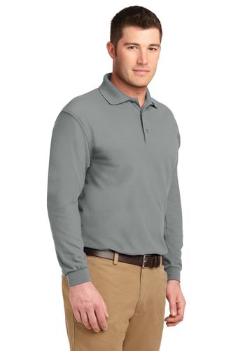 Port Authority Silk Touch Long Sleeve Polo. K500LS image thumbnail