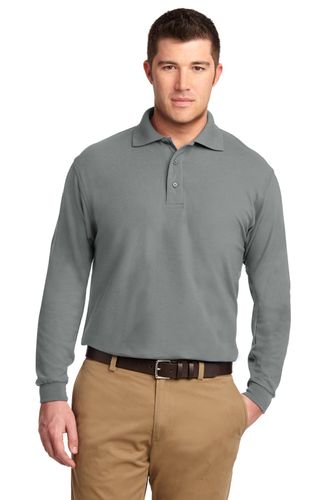 Port Authority Silk Touch Long Sleeve Polo. K500LS image thumbnail