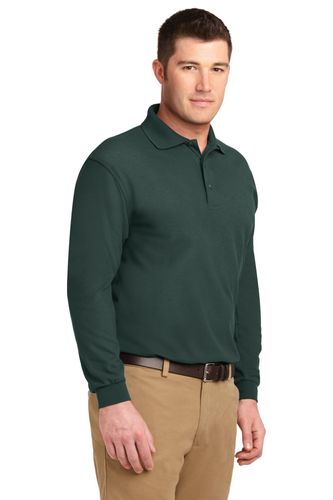 Port Authority Silk Touch Long Sleeve Polo. K500LS image thumbnail