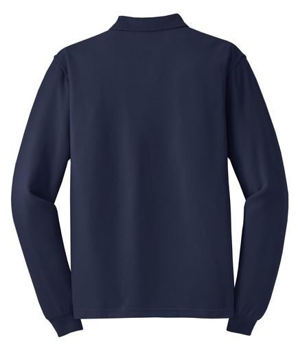 Port Authority Silk Touch Long Sleeve Polo. K500LS image thumbnail